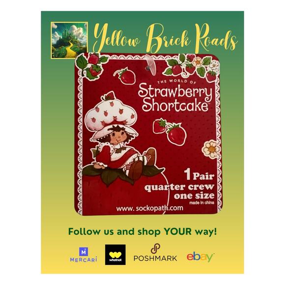 NEW STRAWBERRY SHORTCAKE Novelty Socks - Picture 6 of 6